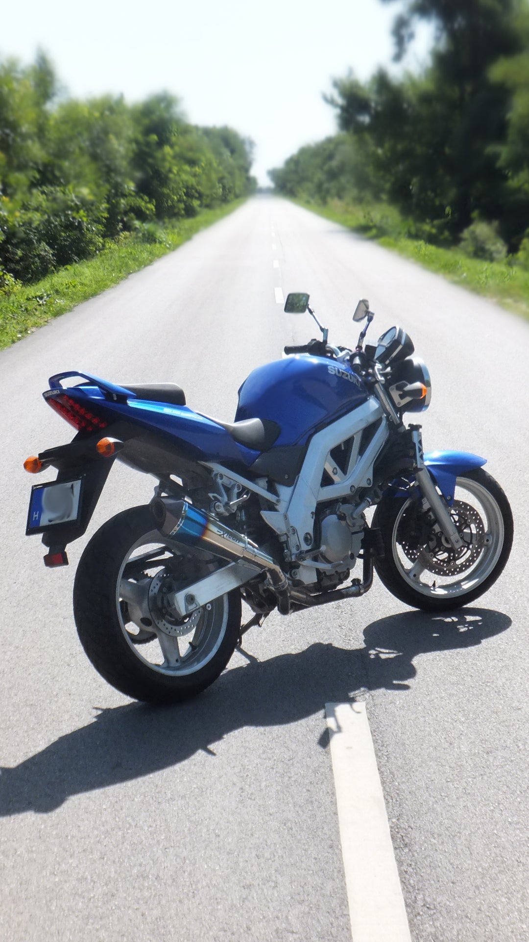 ExTech Blue Power SST hangtompító, Suzuki SV650 tuning