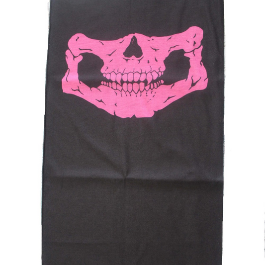 Koponyás maszk pink