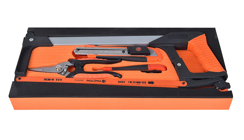 Tactix tool set module 4 parts, with sponge tray