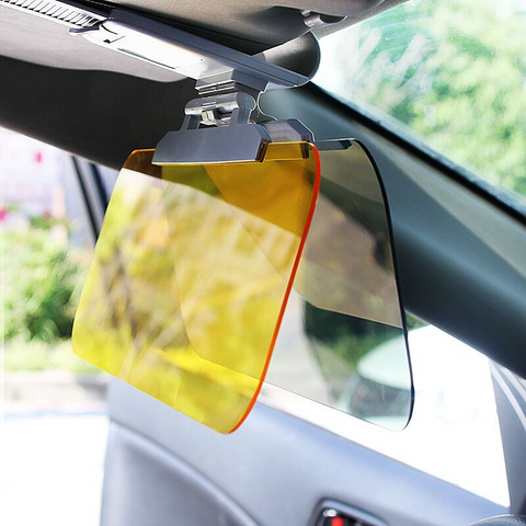 Car sun visor and light filter, vision aids for cars (day and night)