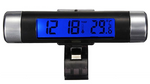 Car temperature, date and time display