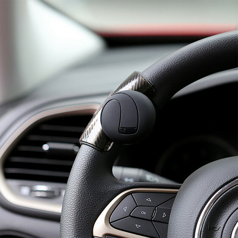 Modern looking steering wheel button